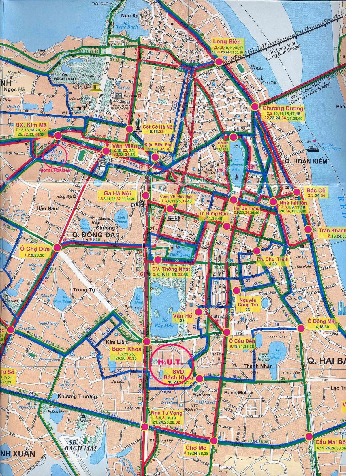 Ramani ya mji wa hanoi basi