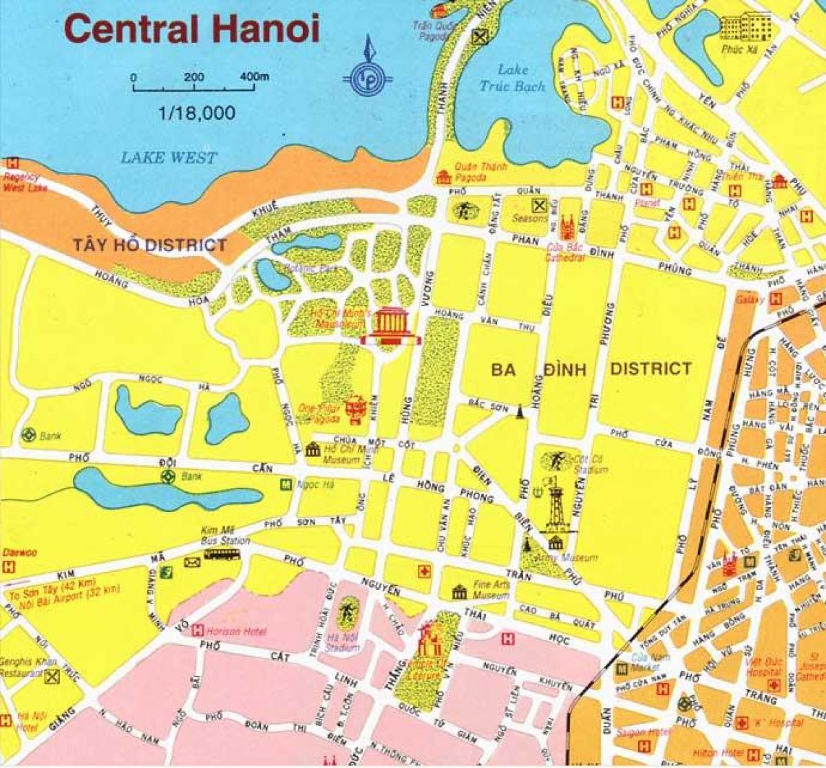 ramani ya katikati ya mji wa hanoi