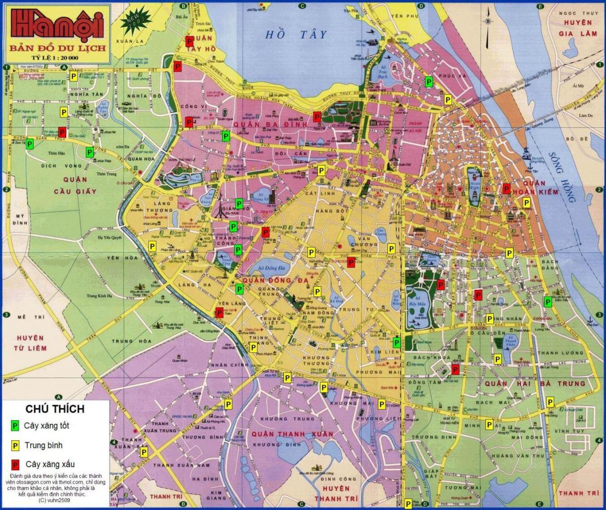 hanoi kwenye ramani