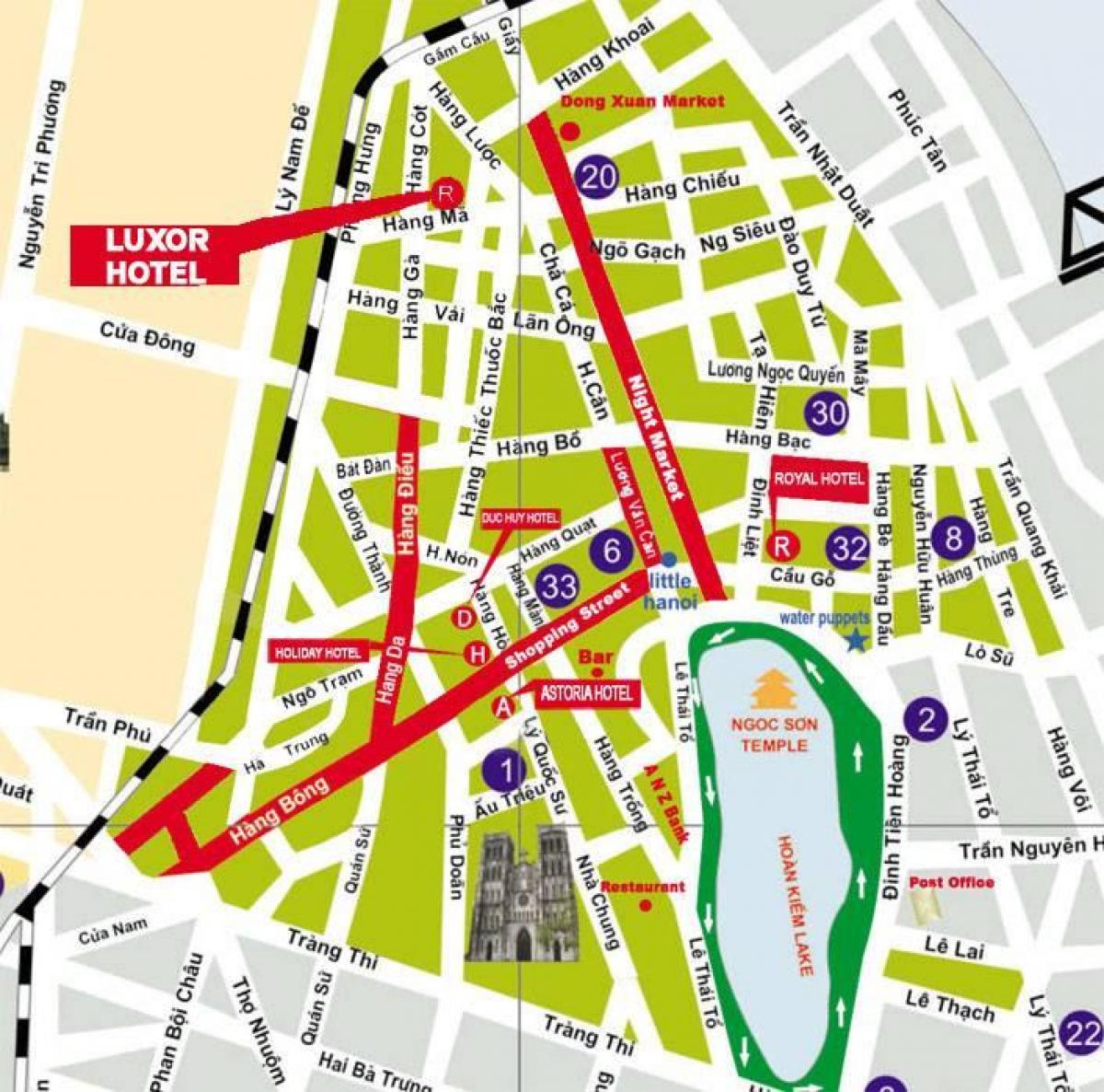 Ramani ya hanoi mitaani