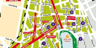 Ramani ya hanoi mitaani