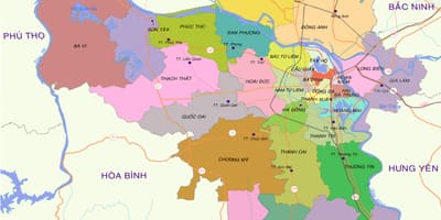 Ramani ya wilaya ya hanoi